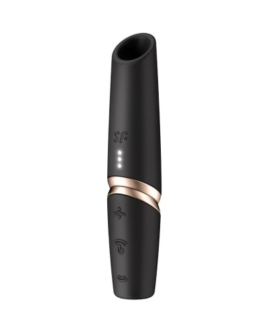 SATISFYER PERFECT KISS ESTIMULADOR CLITORIS POR ONDAS NEGRO DORADO SATISFYER PERFECT KISS ESTIMULADOR CLITORIS POR ONDAS NEGRO DORADO