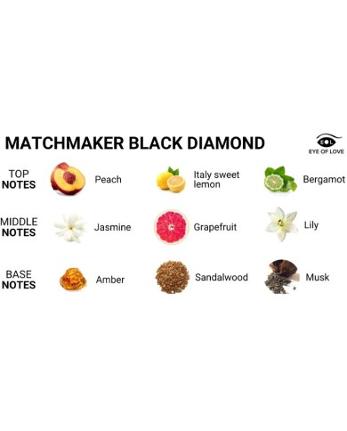 EYE OF LOVE MATCHMAKER BLACK DIAMOND PERFUME FEROMONAS PARA eL 30 ML