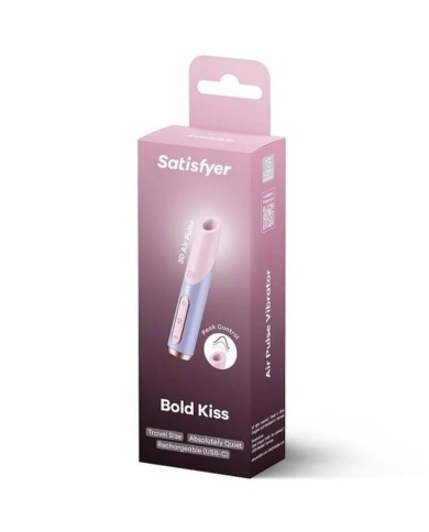 SATISFYER BOLD KISS ESTIMULADOR CLITORIS POR ONDAS ROSA VIOLETA SATISFYER BOLD KISS ESTIMULADOR CLITORIS POR ONDAS ROSA VIOLETA