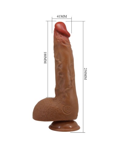 BAILE BEAUTIFUL WILKS VIBRADOR REALISTICO DE 5 CONFIGURACIONES 25 CM MULATO BAILE BEAUTIFUL WILKS VIBRADOR REALISTICO DE 5 CONFIGURACIONES 25 CM MULATO