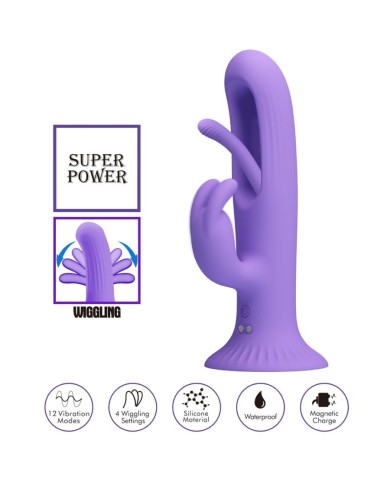 PRETTY LOVE KILLMOULIS VIBRADOR RABBIT 12 MODOS DE VIBRACION MORADO PRETTY LOVE KILLMOULIS VIBRADOR RABBIT 12 MODOS DE VIBRACION MORADO