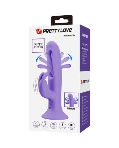 PRETTY LOVE KILLMOULIS VIBRADOR RABBIT 12 MODOS DE VIBRACION MORADO PRETTY LOVE KILLMOULIS VIBRADOR RABBIT 12 MODOS DE VIBRACION MORADO