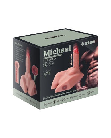XISE MICHAEL MASTURBADOR DILDO Y ANO REALISTICO CON THRUSTING 15 CM XISE MICHAEL MASTURBADOR DILDO Y ANO REALISTICO CON THRUSTING 15 CM