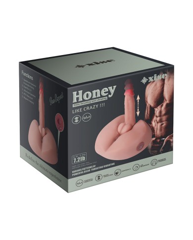XISE HONEY MASTURBADOR DILDO REALISTICO CON VIBRACION 25 CM XISE HONEY MASTURBADOR DILDO REALISTICO CON VIBRACION 25 CM