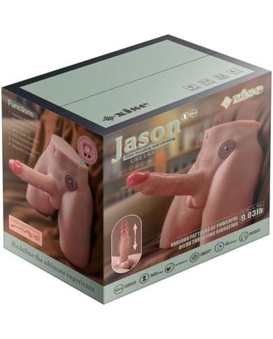 XISE JASON MASTURBADOR DILDO REALISTICO CON THRUSTING Y VIBRACION 17 CM XISE JASON MASTURBADOR DILDO REALISTICO CON THRUSTING Y VIBRACION 17 CM