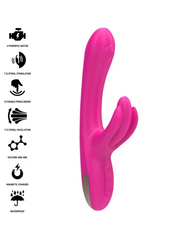 INTENSE BRITNEY VIBRADOR MULTIFUNCION RABBIT 23 CM ROSA INTENSE BRITNEY VIBRADOR MULTIFUNCION RABBIT 23 CM ROSA
