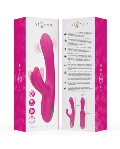 INTENSE BRITNEY VIBRADOR MULTIFUNCION RABBIT 23 CM ROSA INTENSE BRITNEY VIBRADOR MULTIFUNCION RABBIT 23 CM ROSA