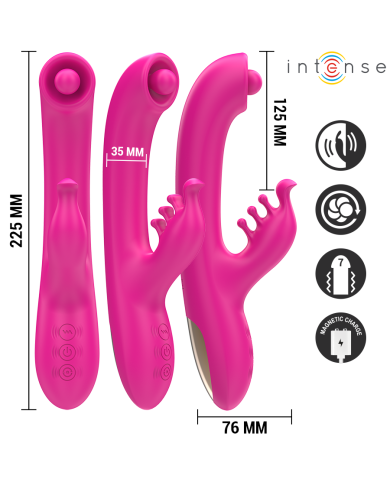 INTENSE CHRISTINA VIBRADOR MULTIFUNCION RABBIT 225 CM ROSA INTENSE CHRISTINA VIBRADOR MULTIFUNCION RABBIT 225 CM ROSA