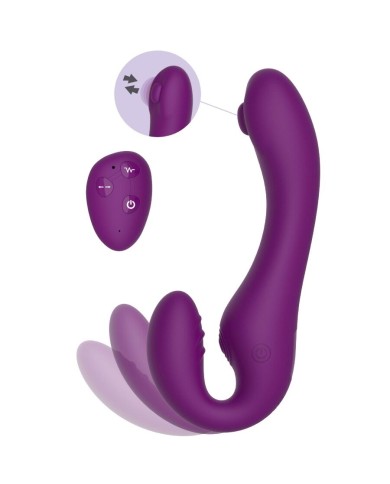 XOCOON STRAPLESS STRAP ON VIBRADOR 2 EN 1 CON CONTROL REMOTO MORADO XOCOON STRAPLESS STRAP ON VIBRADOR 2 EN 1 CON CONTROL REMOTO MORADO