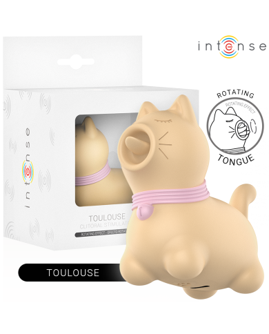 INTENSE TOULOUSE ESTIMULADOR CON LENGUA ROTATIVA 360º AMARILLO INTENSE TOULOUSE ESTIMULADOR CON LENGUA ROTATIVA 360º AMARILLO