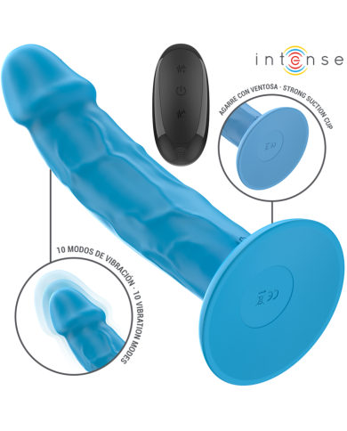 INTENSE PHOEBE VIBRADOR REALISTICO 10 VIBRACIONES AZUL CONTROL REMOTO INTENSE PHOEBE VIBRADOR REALISTICO 10 VIBRACIONES AZUL CONTROL REMOTO