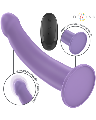 INTENSE EDDIE VIBRADOR 175 CM 10 VIBRACIONES MORADO CONTROL REMOTO INTENSE EDDIE VIBRADOR 175 CM 10 VIBRACIONES MORADO CONTROL REMOTO