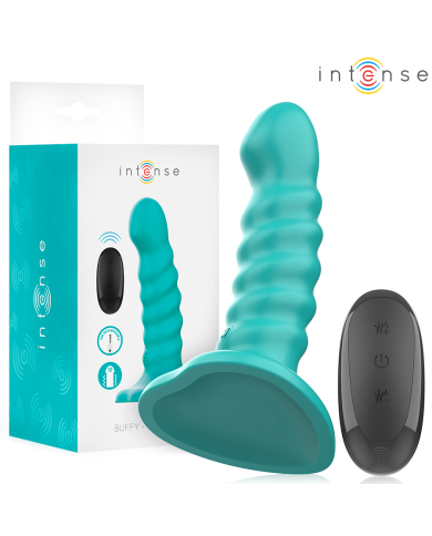 INTENSE BUFFY VIBRADOR TALLA S DISENO EN ESPIRAL 10 VIBRACIONES AZUL CONTROL REMOTO INTENSE BUFFY VIBRADOR TALLA S DISENO EN ESPIRAL 10 VIBRACIONES AZUL CONTROL REMOTO