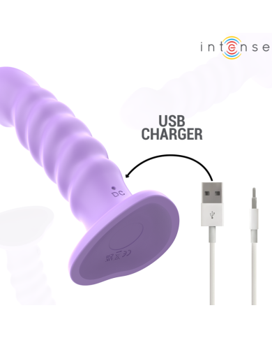INTENSE BRENDA VIBRADOR TALLA M DISENO EN ESPIRAL 10 VIBRACIONES MORADO CONTROL REMOTO INTENSE BRENDA VIBRADOR TALLA M DISENO EN ESPIRAL 10 VIBRACIONES MORADO CONTROL REMOTO