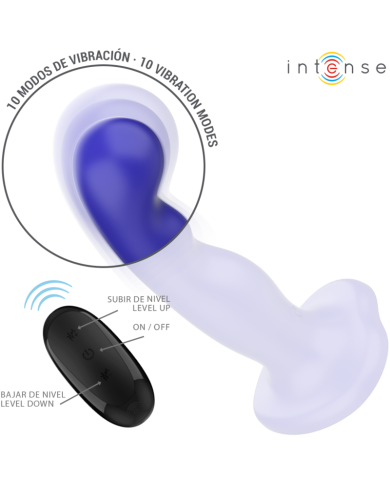 INTENSE SHORTY VIBRADOR CON VENTOSA AZUL CONTROL REMOTO INTENSE SHORTY VIBRADOR CON VENTOSA AZUL CONTROL REMOTO