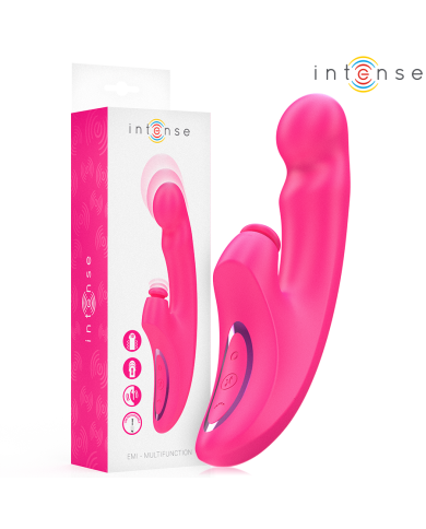 INTENSE EMI VIBRADOR 135 CM MULTIFUNCION 3 EN 1 10 VIBRACIONES ROSA INTENSE EMI VIBRADOR 135 CM MULTIFUNCION 3 EN 1 10 VIBRACIONES ROSA