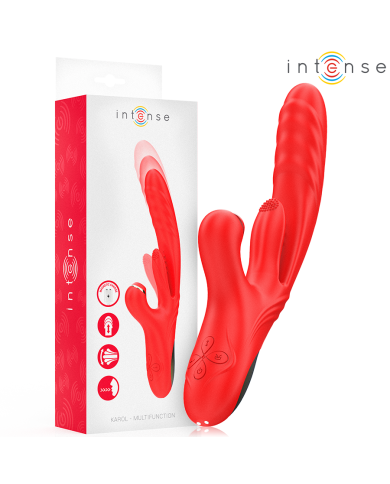 INTENSE KAROL VIBRADOR MULTIFUNCION EMPUJE ESTIMULACION ONDAS ESTIMULADORAS ROJO INTENSE KAROL VIBRADOR MULTIFUNCION EMPUJE ESTIMULACION ONDAS ESTIMULADORAS ROJO