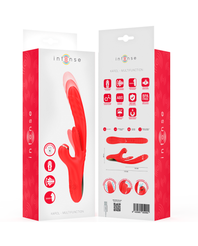 INTENSE KAROL VIBRADOR MULTIFUNCION EMPUJE ESTIMULACION ONDAS ESTIMULADORAS ROJO INTENSE KAROL VIBRADOR MULTIFUNCION EMPUJE ESTIMULACION ONDAS ESTIMULADORAS ROJO