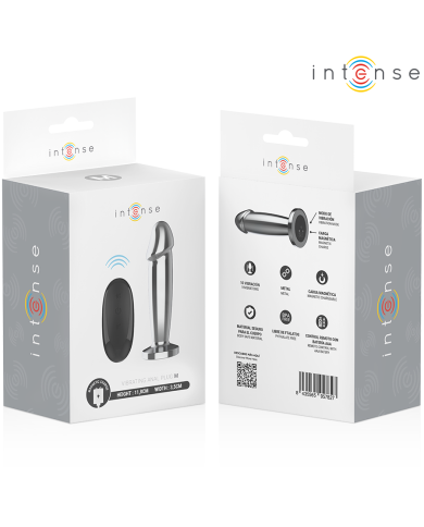 INTENSE PLUG ANAL 10 VIBRACIONES METAL EN FORMA DE DILDO CON CONTROL REMOTO M INTENSE PLUG ANAL 10 VIBRACIONES METAL EN FORMA DE DILDO CON CONTROL REMOTO M