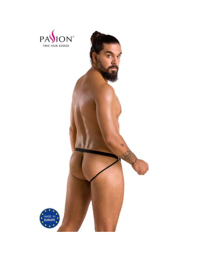 PASSION 034 SLIP OPEN LUKE NEGRO L XL