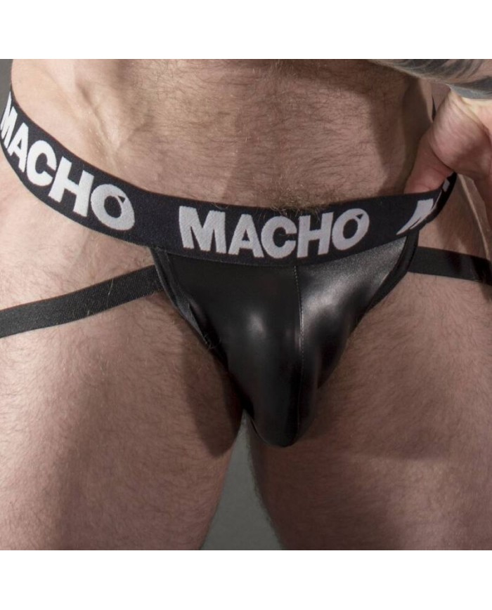 MACHO MX25NC JOCK CUERO NEGRO S