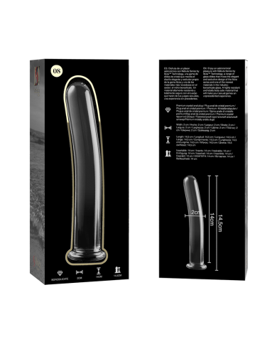 NEBULA SERIES BY IBIZA MODELO 8 DILDO CRISTAL TRANSPARENTE 145 CM O 2 CM