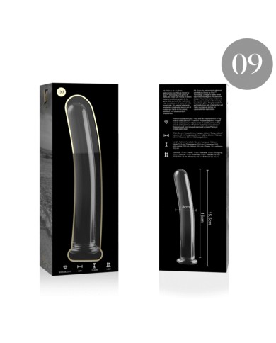 NEBULA SERIES BY IBIZA MODELO 9 DILDO CRISTAL TRANSPARENTE 155 CM O 25 CM