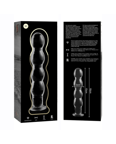 NEBULA SERIES BY IBIZA MODELO 10 DILDO CRISTAL TRANSPARENTE 165 CM O 35 CM