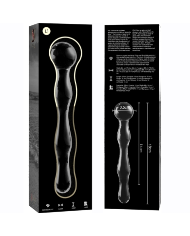 NEBULA SERIES BY IBIZA MODELO 13 DILDO CRISTAL TRANSPARENTE 18 CM O 35 CM
