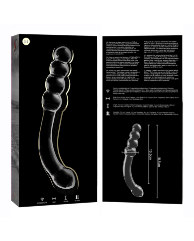 NEBULA SERIES BY IBIZA MODELO 14 DILDO CRISTAL TRANSPARENTE 185 CM O 3 CM