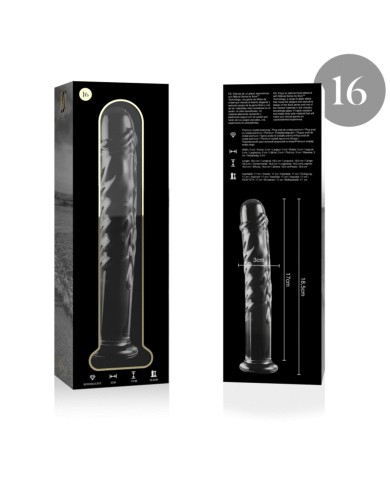 NEBULA SERIES BY IBIZA MODELO 16 DILDO CRISTAL TRANSPARENTE 185 CM O 3 CM