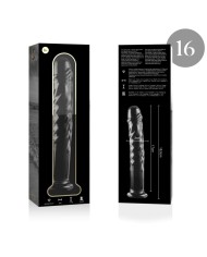 NEBULA SERIES BY IBIZA MODELO 16 DILDO CRISTAL TRANSPARENTE 185 CM O 3 CM