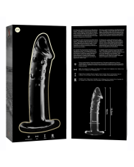 NEBULA SERIES BY IBIZA MODELO 19 DILDO CRISTAL TRANSPARENTE 185 CM O 4 CM