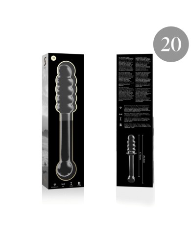 NEBULA SERIES BY IBIZA MODELO 20 DILDO CRISTAL TRANSPARENTE 205 CM O 3 CM