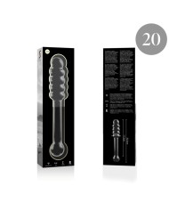 NEBULA SERIES BY IBIZA MODELO 20 DILDO CRISTAL TRANSPARENTE 205 CM O 3 CM