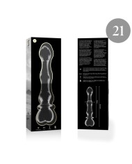 NEBULA SERIES BY IBIZA MODELO 21 DILDO CRISTAL TRANSPARENTE 205 CM O 35 CM