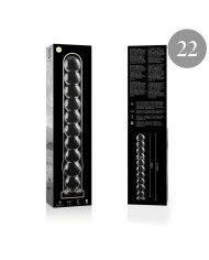 NEBULA SERIES BY IBIZA MODELO 22 DILDO CRISTAL TRANSPARENTE 215 CM O 25 CM