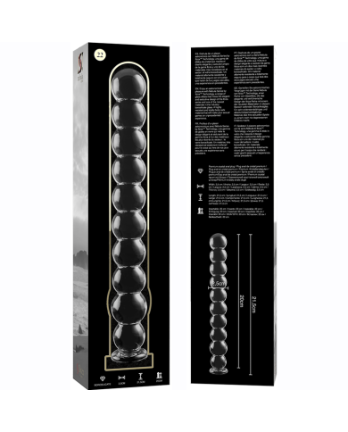 NEBULA SERIES BY IBIZA MODELO 22 DILDO CRISTAL TRANSPARENTE 215 CM O 25 CM