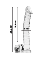NEBULA SERIES BY IBIZA MODELO 23 DILDO CRISTAL TRANSPARENTE 215 CM O 4 CM