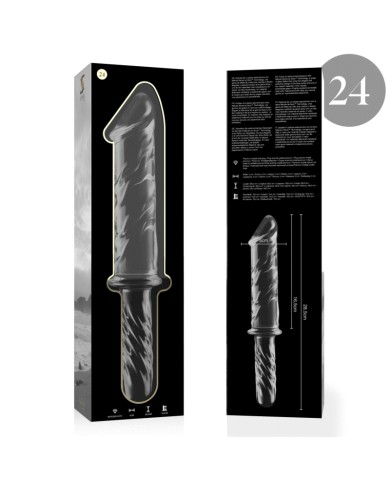 NEBULA SERIES BY IBIZA MODELO 24 DILDO CRISTAL TRANSPARENTE 285 CM O 5 CM