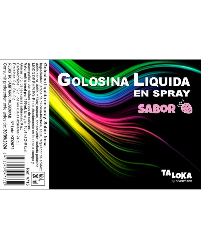 TALOKA SPRAY GOLOSINA LiQUIDA FRESA