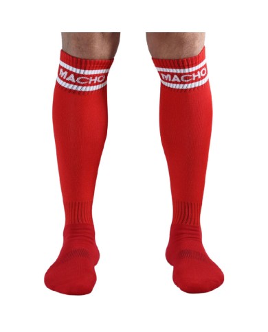 MACHO CALCETINES LARGOS TALLA UNICA ROJO