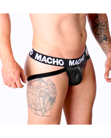 MACHO MX25NC JOCK CUERO NEGRO