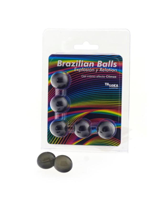 TALOKA BRAZILIAN BALLS GEL EXCITANTE EFECTO CLIMAX 5 BOLAS