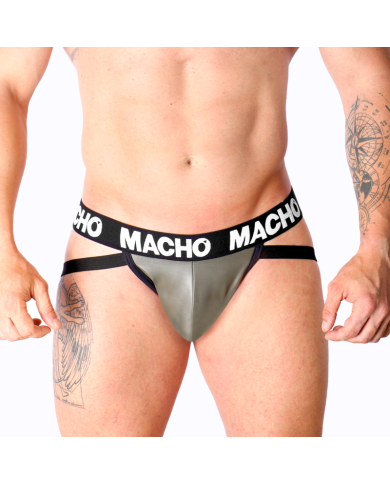 MACHO MX27GR JOCK CUERO GRIS BEIGE XL