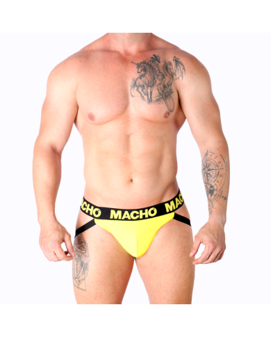 MACHO MX25A JOCK AMARILLO LYCRA S MACHO MX25A JOCK AMARILLO LYCRA S