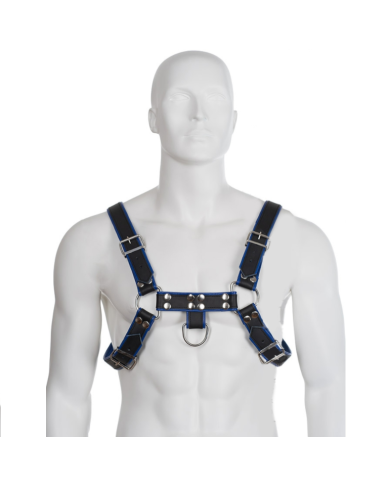 LEATHER BODY ARNES CUERO AZUL Y NEGRO CHEST BULLDOG LEATHER BODY ARNES CUERO AZUL Y NEGRO CHEST BULLDOG