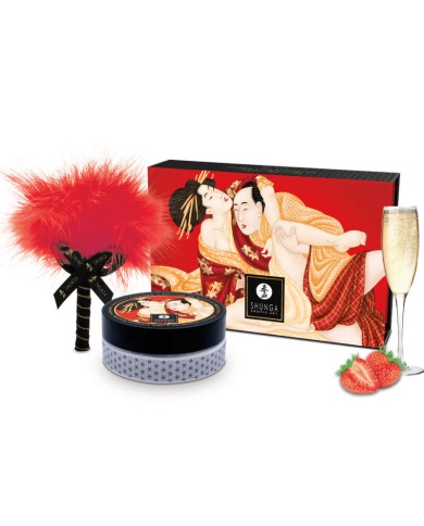 SHUNGA KIT POLVOS DE MASAJE COMESTIBLE FRESA SHUNGA KIT POLVOS DE MASAJE COMESTIBLE FRESA