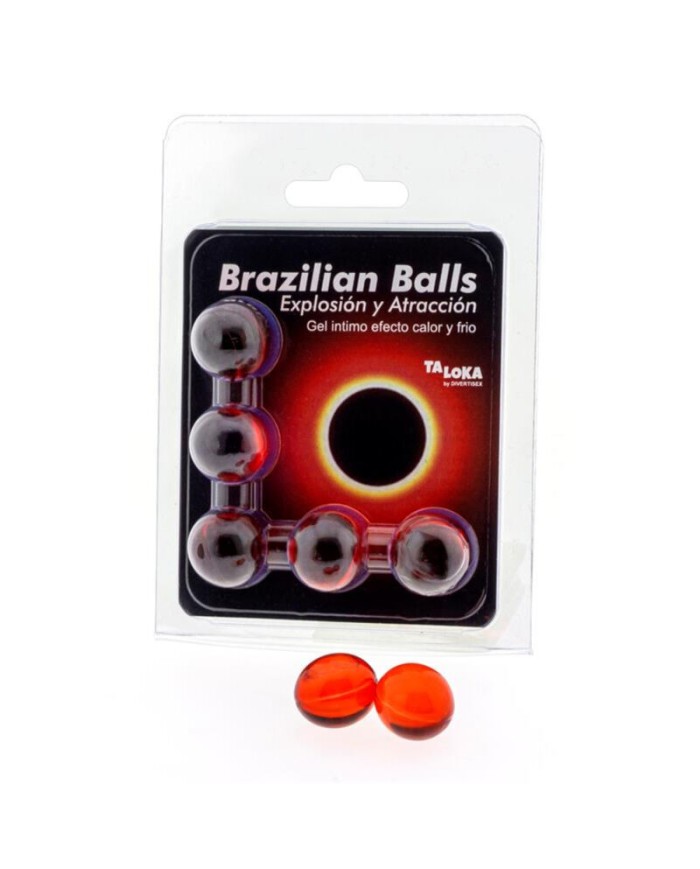 TALOKA BRAZILIAN BALLS GEL EXCITANTE EFECTO CALOR Y FRiO 5 BOLAS