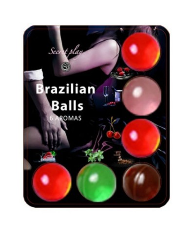 SECRETPLAY 6 HOT BALLS LUBRICANTE CON AROMA DE FRUTAS SECRETPLAY 6 HOT BALLS LUBRICANTE CON AROMA DE FRUTAS